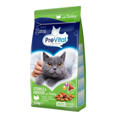 PreVital Granule krůtí pro indoor sterilizované kočky