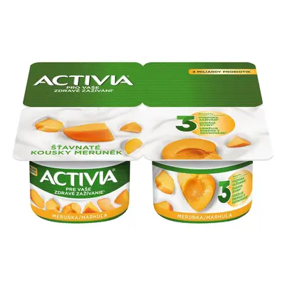 Activia Probiotický jogurt meruňka 4×120 g