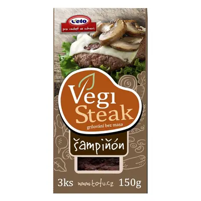 Vegi Steak Šampiňón, 3 ks