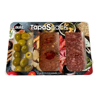 Caula Tapas salami, pepperoni a olivy