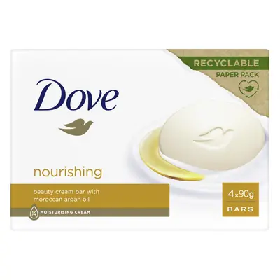 Dove Arganový olej Krémová tableta na mytí (4×90 g)