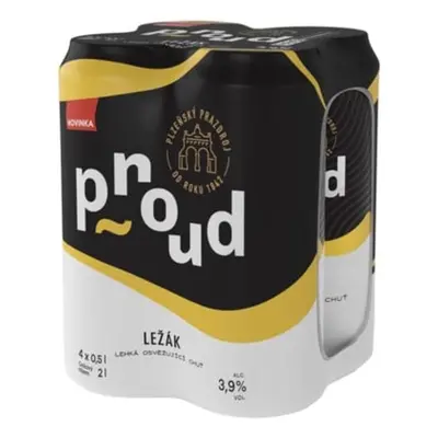 Proud ležák plech 4×0,5 l