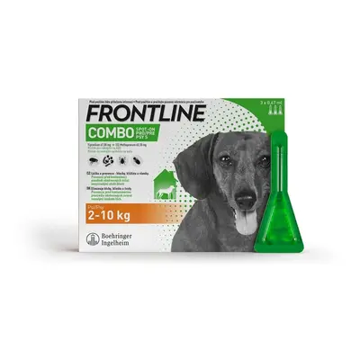 Frontline Combo Spot on Dog 2-10kg pipeta 3x0.67ml