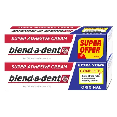 Blend-a-dent Complete Original Fixační krém na zubní náhradu 2×47 g