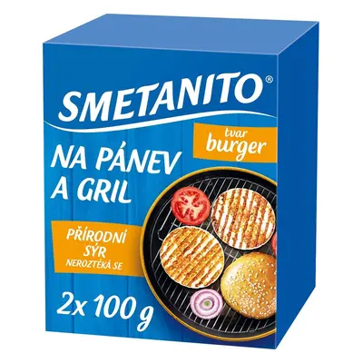 Smetanito Sýr na pánev a gril ve tvaru burgeru