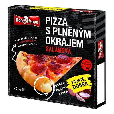 Don Peppe Salámová pizza s plněným okrajem