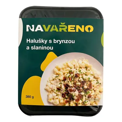 Halušky s brynzou a uzenou slaninou