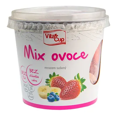 VitaCup Mix jahoda, banán a borůvka mrazem sušené