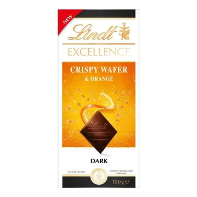 Lindt EXCELLENCE Hořká čokoláda s kousky sušenek a pomerančovou šťávou