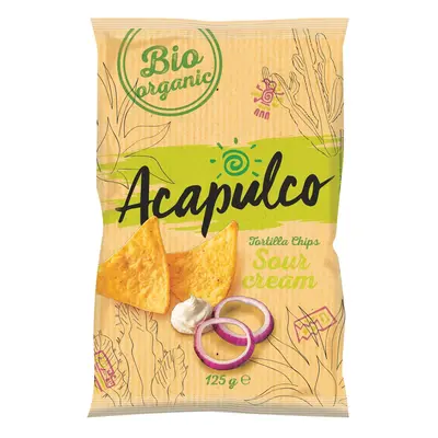 Poco Loco BIO Tortilla chips cibule a zakysaná smetana