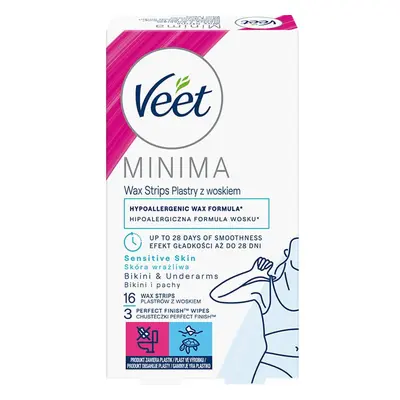 Veet Minima Hypoalergenní voskové pásky bikiny a podpaží