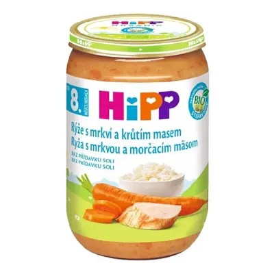 HiPP BIO Rýže s mrkví a krůtím masem