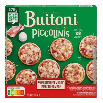 Buitoni Piccolinis Prosciutto mini pizzy 9 ks