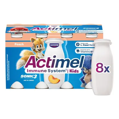 Actimel Kids Probiotický nápoj broskev 8×100 g