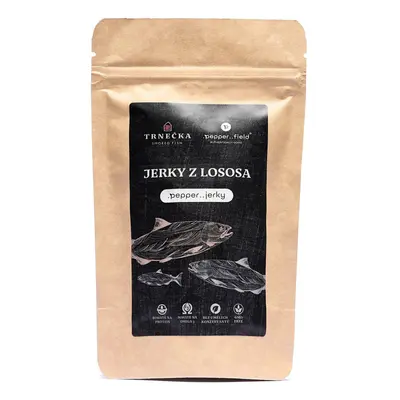 Trnečka Smoked Fish Jerky z lososa s červeným Kampotským pepřem