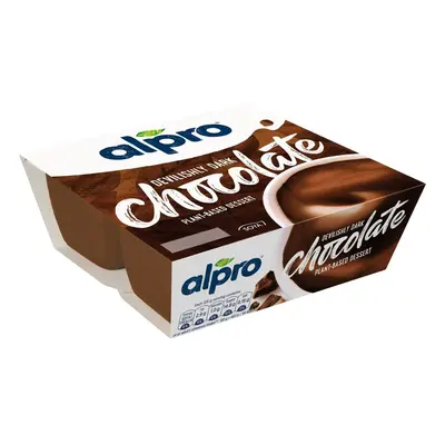 Alpro Sójový dezert s příchutí hořké čokolády 4×125 g