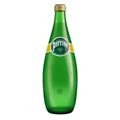 Perrier minerální voda sklo