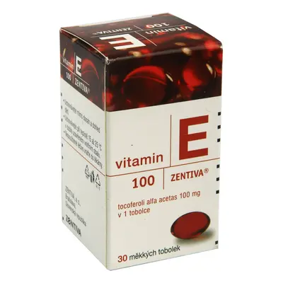 VITAMIN E ZENTIVA 100MG Měkká tobolka 30