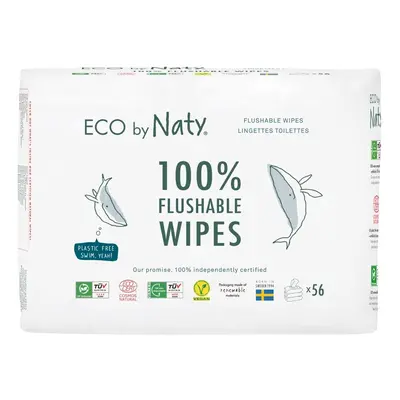 Eco by Naty Vlhčené splachovatelné ubrousky bez vůně