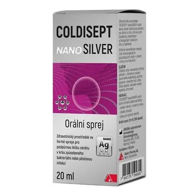 Coldisept nanoSilver orální sprej 20ml