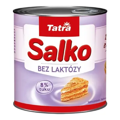 Tatra Salko zahuštěné mléko slazené bez laktózy 8 %