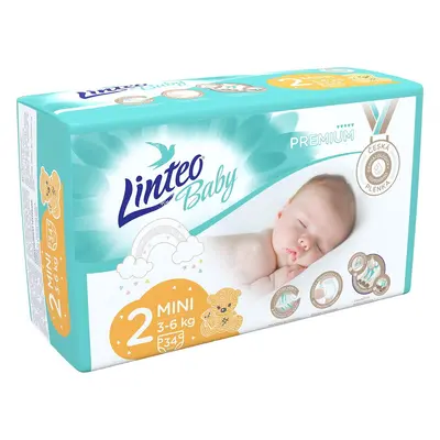 Linteo Baby Premium jednorázové plenky mini (velikost 2) 3–6 kg