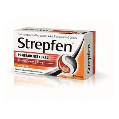 STREPFEN POMERANČ BEZ CUKRU 8,75MG pastilka 24