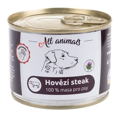 All Animals Hovězí steak konzerva pro psy