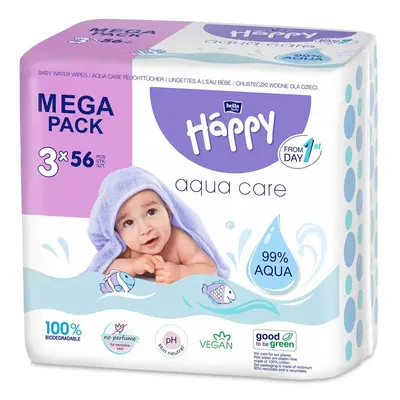 Bella Baby Happy Aqua care čistící ubrousky mega pack