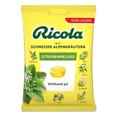 Ricola Meduňka a citron se sladidly