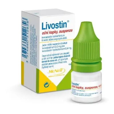 LIVOSTIN 0,5MG/ML Oční kapky, suspenze 1X4ML