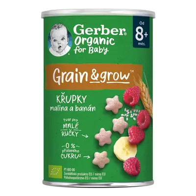 Gerber organic BIO Křupky s malinami a banánem