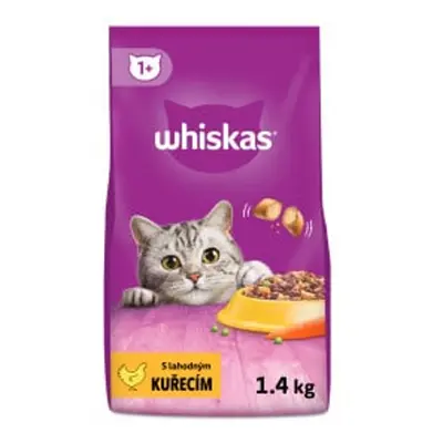 Whiskas Granule pro dospělé kočky – kuřecí