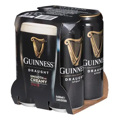 Guinness Draught Stout plech 4×0,44 l