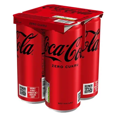 Coca-Cola zero (4x0,33 l) plech