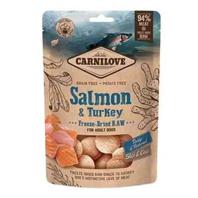 Carnilove Salmon & Turkey mrazem sušené pamlsky pro psy