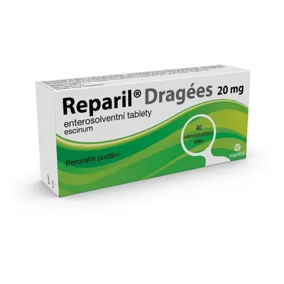 REPARIL- DRAGÉES 20MG enterosolventní tableta 40