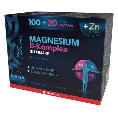 Magnesium B-komplex Glenmark tbl.100+20