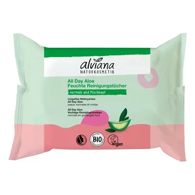 Alviana BIO Vlhčené čisticí ubrousky aloe vera