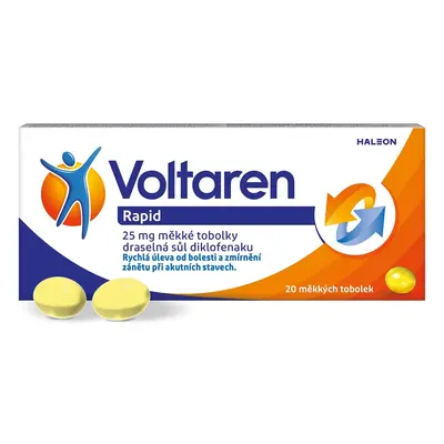 VOLTAREN RAPID 25MG Měkká tobolka 20