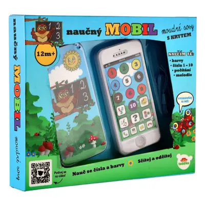 Teddies Naučný mobilní telefon moudré sovy