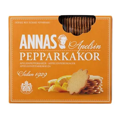 Annas Pepparkakor Apelsin sušenky s perníkovo-pomerančovou příchutí