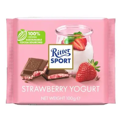 Ritter Sport Čokoláda jahoda a jogurt