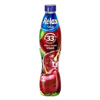 Relax ovocný sirup 33% višeň jablko aronie