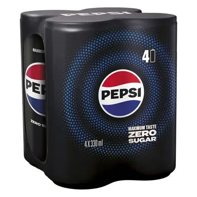 Pepsi Zero Sugar plech multipack (4×330ml)