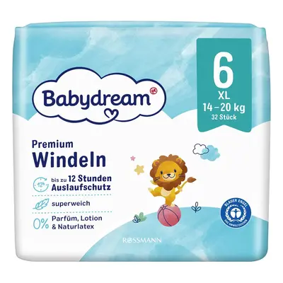 Babydream Jednorázové plenky XL, vel. 6 (14–20 kg)