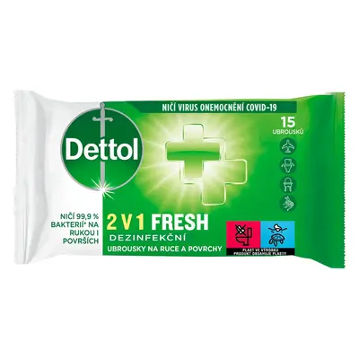 Dettol Dezinfekční ubrousky 2v1 na ruce a povrchy