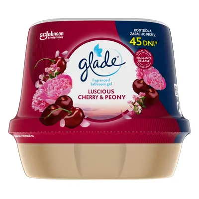 Glade Vonný gel do koupelny luscious cherry & peony