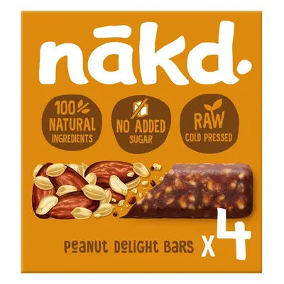 NAKD Peanut Delight RAW tyčinky z ovoce a arašídů 4×35 g