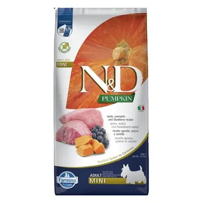 N&D Pumpkin granule pro psy malých plemen s jehněčím, dýní a borůvkami